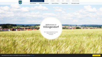 Startseite von der Homepage