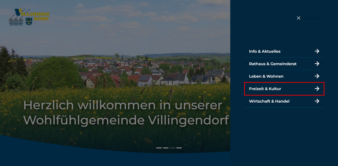 Menüpunkt Freizeit & Kultur